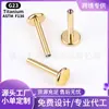 Tornillo para Cartílago de Aleación de Titanio F136 Dorado con Rosca Interna para Labio 1.2/1.0 (16/18g) Clavos para el Hueso del Oído Planos Varilla Inferior