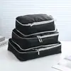 Juego de Cuatro Bolsas de Almacenamiento para Viaje, Organizador para Clasificar Ropa y Zapatos, Juego Portátil de Almacenamiento para Equipaje para Viajes de Negocios y Viajes