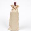 Set de Bolsa de Lino para Vino Lista para Usar Bolsa de Lino para Botella de Vino con Cordón Bolsa de Lino con Cordón para Embalaje de Vino