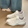 Zapatillas de Entrenamiento Alemanas de Suela Gruesa para Mujer, Nuevas Zapatillas de Running de Malla Verano 2026, Zapatillas Deportivas Transpirables, Zapatos Blancos Forrest Gump de Suela Suave