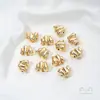 Cuentas Espaciadoras al por Mayor con Fuerte Retención de Color, Cuentas Irregulares Barrocas Rellenas de Oro de 14K con Agujero Pasante para Pulseras, Collares y Joyería DIY