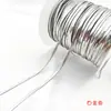 Cadena de Hoja Chapada en Oro de Fuerte Retención de Color, Cadena de Hueso de Serpiente Plana, Cadena Suelta Semiacabada, Collar Hecho a Mano para DIY, Cadena para Clavícula, Cadena de Moda