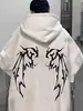 Sudadera con capucha holgada talla grande para hombre, estilo High Street americano, Otoño e Invierno, Sudadera con capucha de meter, Marca de moda, Ambiente casual