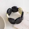 Pulsera de Acrílico con Patrón Geométrico Irregular Transfronterizo Moda Europea y Americana Pulsera con Patrón Exagerado Halo de Ámbar Hecha a Mano