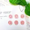Nuevas Decoraciones de Arte de Uñas de Caricatura de Dulces Coloridos y Donas Serie de Juguetes Comestibles Transparentes de Hielo Accesorios de Resina para Fundas de Teléfono de Uñas Lindas