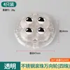 Ruedas Planas para Muebles de 1.5 Pulgadas con Ruedas de Rosca de Plástico, Ruedas para Mesa de Café, Ruedas para Sofá, Deslizadores para Mesa de Noche