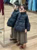 Invierno 2024 Nuevo Ropa Infantil Coreana Niñas Nicho Capullo Chaleco Acolchado Chaleco Chaqueta Pantalones hasta el Tobillo
