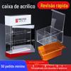 Caixa Acrílica Altamente Transparente Caixa de Armazenamento para Presente de Ano Novo Feita à Mão à Prova de Poeira Caixa de Exibição Acrílico Caixa Deslizante