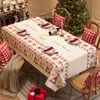 Mantel de Navidad, Impermeable, Resistente al Aceite, No Requiere Lavado, Mantel Antiescaldado, Mantel de Mesa de Centro con Atmósfera de Alta Gama, Mantel Temático Festivo