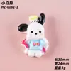 Accesorios de resina de perrito y gatito de dibujos animados, materiales hechos a mano para fundas de teléfono DIY, zuecos, pinzas para el cabello y accesorios para el cabello