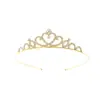 Niños y Niñas Princesa Corona Simple Linda Diadema Bebé Festival Actuación Accesorios para el Cabello Corona de Cumpleaños Corona para Pastel