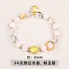 Colección de Pulseras de Cristal de Ágata Calcedonia Natural Jingdong Jewelry, Pulsera Sencilla de Mariposa de la Suerte, Joyería al por Mayor para Hombres y Mujeres