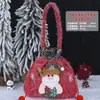 Bolsa de regalo de decoración navideña, bolsa de manzana de Santa Claus transfronteriza, bolsa de dulces para niños, empaque de manzana para Nochebuena