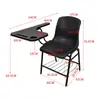 Silla de entrenamiento con mesa de tablero de escritura silla de conferencia para estudiantes con tablero de mesa mesa y silla integradas silla para sala de conferencias aula venta al por mayor