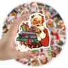 50 Pegatinas Navideñas Decorativas Más Vendidas Transfronterizas, Fundas para Teléfono Móvil, Cajas de Regalo, Pegatinas Decorativas para Cuaderno de Refrigerador, Tazas de Agua
