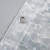Cortina de Chuveiro 3D Pedra Espessa com Forro Transparente, Cortina Divisória Impermeável para Banheiro, Fornecimento de Fábrica, Atacado de Comércio Exterior