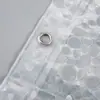 Dropshipping Internacional Cortina de Chuveiro Transparente 3D de Pedras com Ímã Forro Impermeável Peva Ilhós de Aço Inoxidável Estoque Pronto de Fábrica