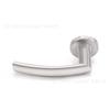 Manija de puerta hueca de tubo ovalado de acero inoxidable del fabricante, manija de cerradura de puerta dividida, manija de puerta de madera, cerradura de manija de puerta