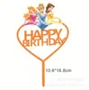 Fabricantes de cartões de bolo de acrílico com impressão colorida tridimensional transfronteiriça diretamente para decoração de bolo de aniversário, casamento, Feliz Bolo
