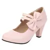 Zapatos de Mujer Transfronterizos de Comercio Exterior Talla 40-48, Tacones Súper Altos, Talla Grande, Nuevos Tacones Altos Primavera y Otoño, Zapatos Mary Jane, Envío Directo de Una Pieza