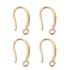 Yingyi Joias DIY Ganchos de Orelha em Forma de U Banhados a Ouro Cobre Puro Acessórios para Brincos Acessórios de Materiais para Joias Estilo Antigo