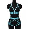 Comercio transfronterizo nuevo multicolor opcional hueco tentación sexy tirante divertido para mujer traje dividido N0241