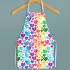 Delantal de color más vendido de AliExpress delantal de costura creativa a color delantal con estampado a color estudio jardín delantal impermeable antiincrustante