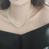 Accesorios de bricolaje, collar de perlas de plata esterlina S925, accesorios de doble hebilla con forma de nariz de cerdo, cadena de extensión con hebilla universal, soporte para colgante
