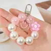 Colgante Llavero de Coche con Cadena de Cuentas en Forma de Corazón, Accesorio Fresco y Sencillo de Cuentas Redondas de Color Sólido, Funda para Auriculares, Decoración de Bolso para Mujer, Ballena