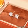 Brincos de Borboleta de Cristal com Cor Gradiente para Mulheres 2025 Estilo Quente do Tiktok Design de Nicho Brincos de Pérola Zircônia Estilo Coreano