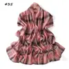 Boutique de Comercio Exterior Bufanda Larga de Chifón Perlado Estampada a Cuadros Moda Combinable Elegante Bufanda para Mujer Hijab Chal Protector Solar