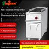 Comercial Jie Guan EB-879 Vertical Electric Volcanic Stone Barbecue Forno com Assento de Armário 779 Comercial Grill de aço inoxidável