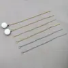 Acero de Titanio Acero Inoxidable Cadena de Alta Retención de Color Pendientes de Aro Pendientes de Hilo de Aguja Accesorios Pendientes Hechos a Mano DIY Pendientes Joyería para Orejas Materiales