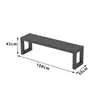 Conjunto de mesa e cadeiras de plástico-madeira para exterior para varanda, pátio, mesa e banco longos de lazer, parque, jardim, terraço, mesa e cadeira anticorrosivas de plástico-madeira