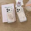 Estuche de etiqueta esmerilada Rilakkuma adecuado para iPhone 17/18 Pro Max, soporte coreano Apple 16, 15P lindo