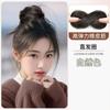 [Coque Ninho de Pássaro] Faixa de Cabelo com Peruca de Coque Faixa de Cabelo Casual Feminina Encolhendo Faixa de Cabelo Peruca de Cabelo Simulado Bolsa de Cabelo
