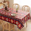 Toalha de Mesa de Luxo Leve de Alta Qualidade Impermeável e à Prova de Óleo Estilo Retro Americano Dopamina Tapete para Mesa de Jantar Estilo Ins Toalha de Mesa para Mesa de Centro