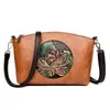 Bolso Pequeño de Piel Suave, Bolso de Alta Gama de Gran Capacidad, Bolso para Madres de Mediana Edad, Bolso Cruzado al Hombro para Suegra, Nuevo Estilo Chino
