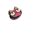 Cuentas de Agujero Recto con Forma de Gato, Cuentas Acrílicas con Agujero Pasante, Cuentas Ojo de Gato, Cadena para Teléfono, Llavero, Accesorios para Joyería DIY al por Mayor