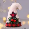 Comércio Exterior Atacado Árvore de Natal Branca com Bolhas Decorações de Natal Boneco de Neve Chapéu de Natal Acessórios Pendurados Pingente