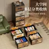 Caja de Almacenamiento para Ropa y Colchas del Hogar, Estilo Vintage de Lujo Ligero, Organizador de Almacenamiento de Gran Capacidad con Ruedas, Gabinete de Almacenamiento Apilable
