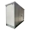 Gabinete exterior con dos compartimentos y tres puertas, apto para aire acondicionado, es un gabinete de equipo de estación base integrado de pie para equipos de comunicación exteriores