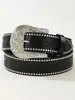 Nuevo Cinturón Casual Punk con Remaches de Moda para Hombre, Cinturón de Mezclilla Decorativo Simple de Gama Alta Personalizado para Mujer