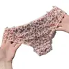 Bragas Sexy de Encaje con Estampado de Leopardo Estilo Francés de Alta Gama Estilo Puro Deseo para Mujer 2026 Nuevas Braguitas de Encaje con Cordones y Calados