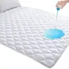 Amazon Protector de Colchón Suave Transpirable Impermeable Cubierta de Colchón Protector de Colchón Blanco