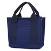 Bolso de lona nuevo de estilo japonés muy elegante, moderno y sencillo, bolso tote de gran capacidad, adecuado para el uso diario, bolsa para el almuerzo multiusos para mujer