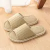 Zapatillas de lino Lida Nia para hombre, antideslizantes, primavera y otoño, para interior, hogar, silenciosas, para las cuatro estaciones, de tela de algodón y lino, nuevas para mujer