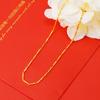 Collar de Oro Arena Vietnamita para Mujer Verano Colgante Duradero Cadena Clavícula Latón de Alta Gama Joyería Artificial Genuino