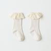 Calcetines para Niños Color Sólido Adorno de Encaje Calcetines de Media Caña para Niñas Calcetines para Bebé Recién Nacido Sin Costuras Antideslizantes Calcetines para Bebé Niñas