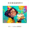 Cartões de Aniversário em Inglês Transfronteiriços, Lembrancinhas, Presentes, Decorações de Bolo Florais, Cartões com Mensagens de Bênção, Cartões Pequenos Atacado